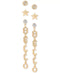 BCBGeneration Gold-Tone 3-Pc. Set Crystal Stud & Hello Drop Earrings